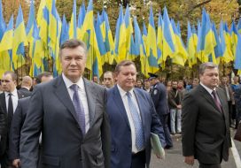 Vladimir Pristyk and Viktor Yanukovich 