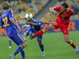 Marko Devic, Yevgeniy Konoplyanka and Miodrag Dzudovic