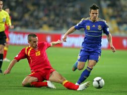 Yevgeniy Konoplyanka and Milorad Pekovic