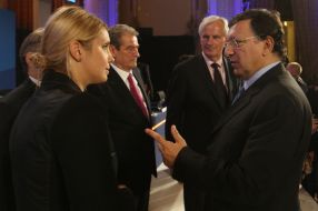 Yevgeniya Timoshenko and Jose Manuel Barroso