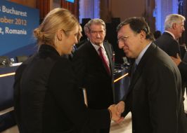 Yevgeniya Timoshenko and Jose Manuel Barroso