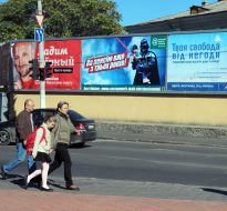 Propaganda campaign poster