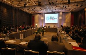 The participants of Crans Montana Forum