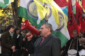 Participants of picketing of General Consulate of the Russian Federation