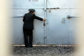 A soldier of the internal service