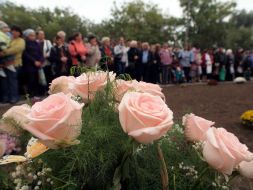 Guests at the opening of the monument