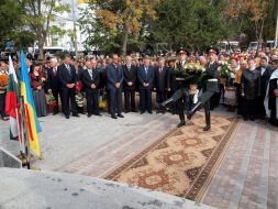 Guests at the opening of the monument