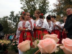 Guests at the opening of the monument