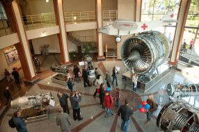 Visitors to the Museum of Aviation