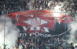 Fans of FC "Karpaty" (Lvov)