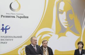 Nikolay Khobzey, Igor Shchepotin and Viktoriya Mykolayuk
