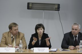 Ivan Smolankа,  Igor Shchepotin and Viktoriya Mykolayuk