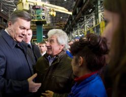 Виктор Янукович на ОАО "Турбоатом"