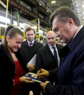 Виктор Янукович на ОАО "Турбоатом"