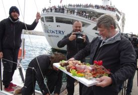 The crew of the yacht "Scorpius"