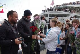 The crew of the yacht "Scorpius"