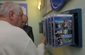 Visitors in the museum of Party of regions in Kharkov
