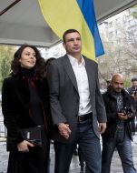 Vitali Klitschko and Natalia Klitschko