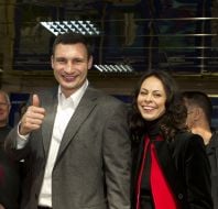 Vitali Klitschko and Natalia Klitschko