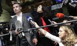 Vitali Klitschko and Natalia Klitschko