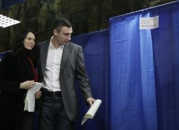 Vitali Klitschko and Natalia Klitschko