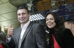 Vitali Klitschko and Natalia Klitschko