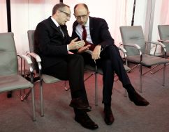 Jan Tombinsky and  Arseniy Yatsenyuk