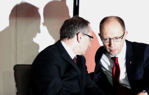 Jan Tombinsky and  Arseniy Yatsenyuk