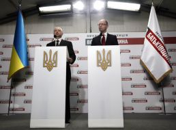 Aleksandr Turchinov and  Arseniy Yatsenyuk