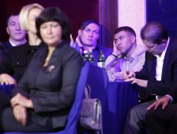 Aleksandr Usik, Vasiliy Lomachenko and Irina Akimova