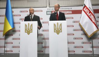 Aleksandr Turchinov and Arseniy Yatsenyuk