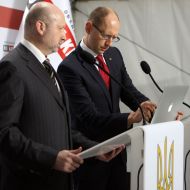Aleksandr Turchinov and Arseniy Yatsenyuk