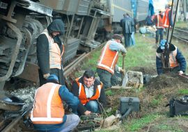 Работы по устранению последствий аварии