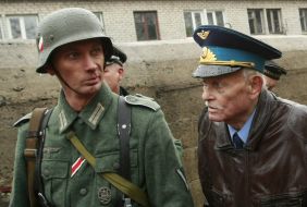 The participants of the military historical reconstruction