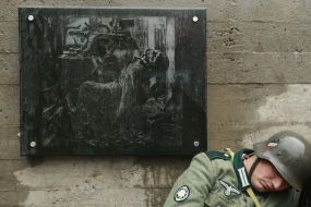 The participant of the military historical reconstruction