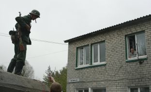 The participant of the military historical reconstruction