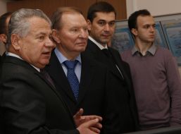 Leonid Kuchma and Maksim Lutskiy