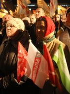 Участники митинга