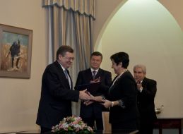 Dimitris Christofias, Viktor Yanukovich and Konstantin Grishchenko