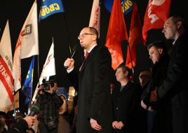 Participants of the mass meeting