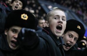 Уболівальники збірної України з хокею 