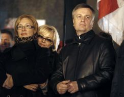 Valentin Nalivaychenko, Lyudmila Denisova and Aleksandra Kuzhel