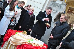 Olga Leskiv, Andrey Sadovy and Ivan Popovich
