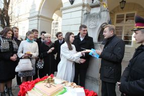 Olga Leskiv, Andrey Sadovy and Ivan Popovich