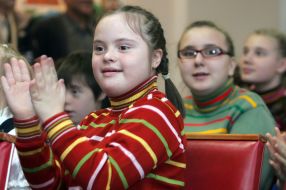 Pupil of Darnytsa boarding school for disabled children