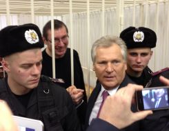 Yuriy Lutsenko and Aleksander Kwasniewski