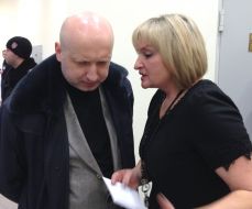 Irina Lutsenko and Aleksandr Turchinov