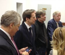 Aleksander Kwasniewski and Patrick Cox