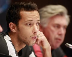 Carlo Ancelotti and Nene Anderson Luiz