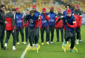 Players of FC "PSG" (Paris, France)